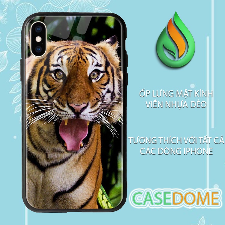 ốp Ip xsmax sang chảnh Hình Con Hổ Cuốn Hút CASEDOME Cho Iphone 6/7/8/Plus/X/Xs/Max/Xr/11/12/12Mini/12/Pro/12ProMax