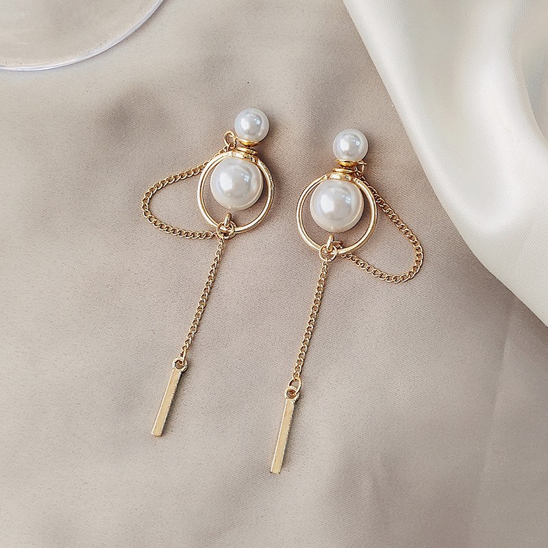 Hoa tai mạ bạc s925 phối ngọc trai giả thời trang dành cho nữ