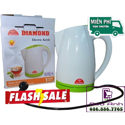 Ấm nấu Nước siêu tốc Kim Cương 2 lít, 1.8 lít