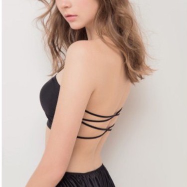 [BRALETTE CHUYÊN DỤNG] Áo lót su dạng ống đan chéo lưng, có mút không gọng