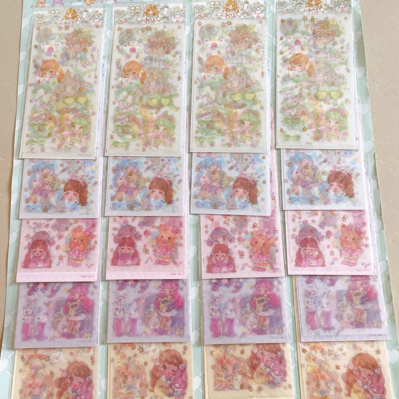 Vỉ dán hình sticker 5D dán hình dài hình nổi  tuyệt đẹp