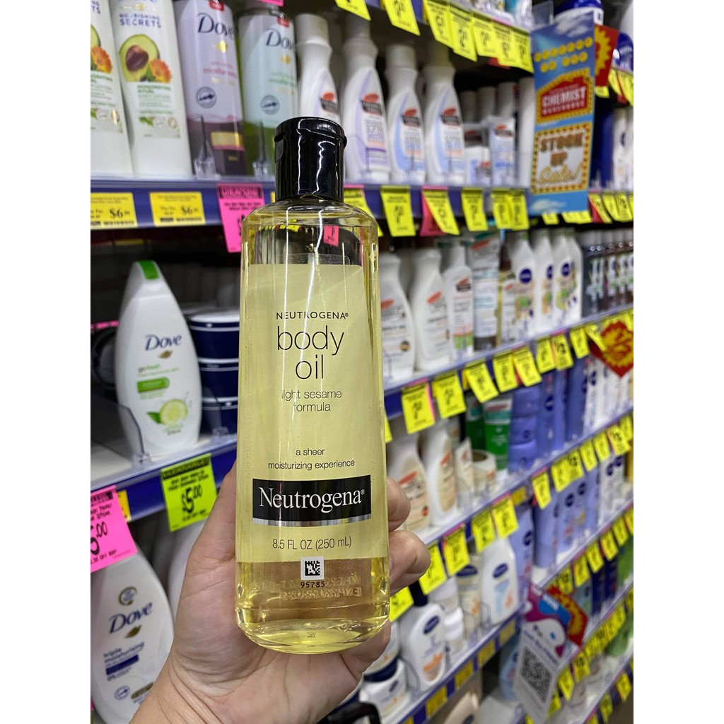 Tinh Dầu Neutrogena Body Oil Light Sesame Formula (250ml)