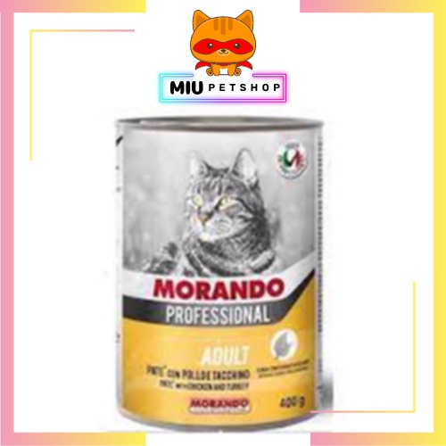 Pate cho mèo Morando, Pate cho mèo Ý lon 400gr nhiều vị