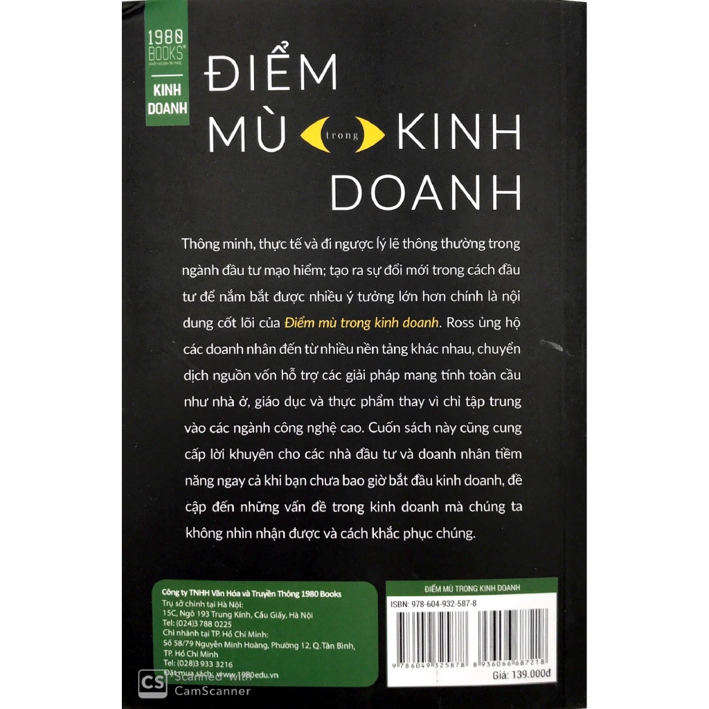 Sách - Điểm Mù Trong Kinh Doanh