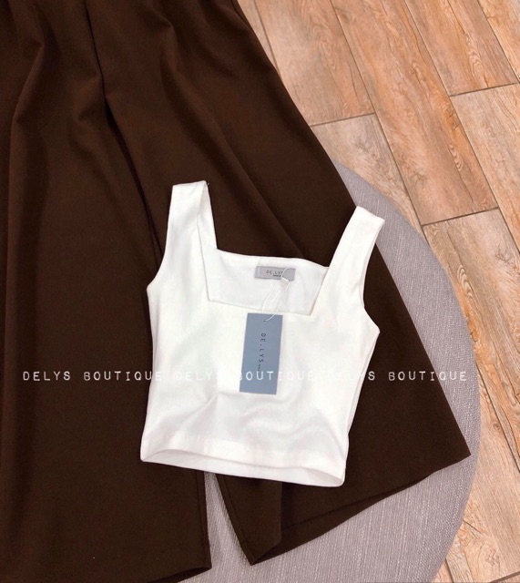 Delys - Quần vải ống xuông rộng (Nâu trầm) | BigBuy360 - bigbuy360.vn