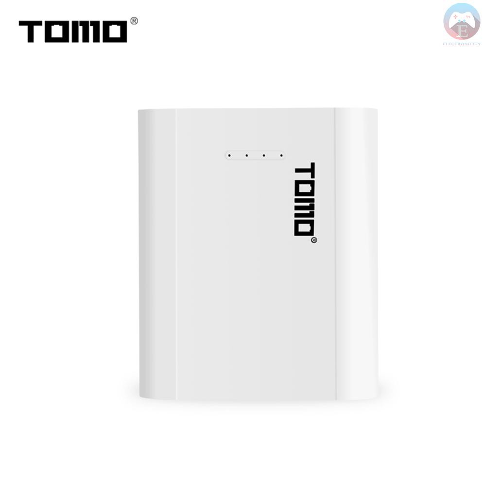 Ê TOMO P4 18650 Li-ion Battery Charger Micro USB Input Dual Output Smart Power Bank Portable Charger for Cellphones