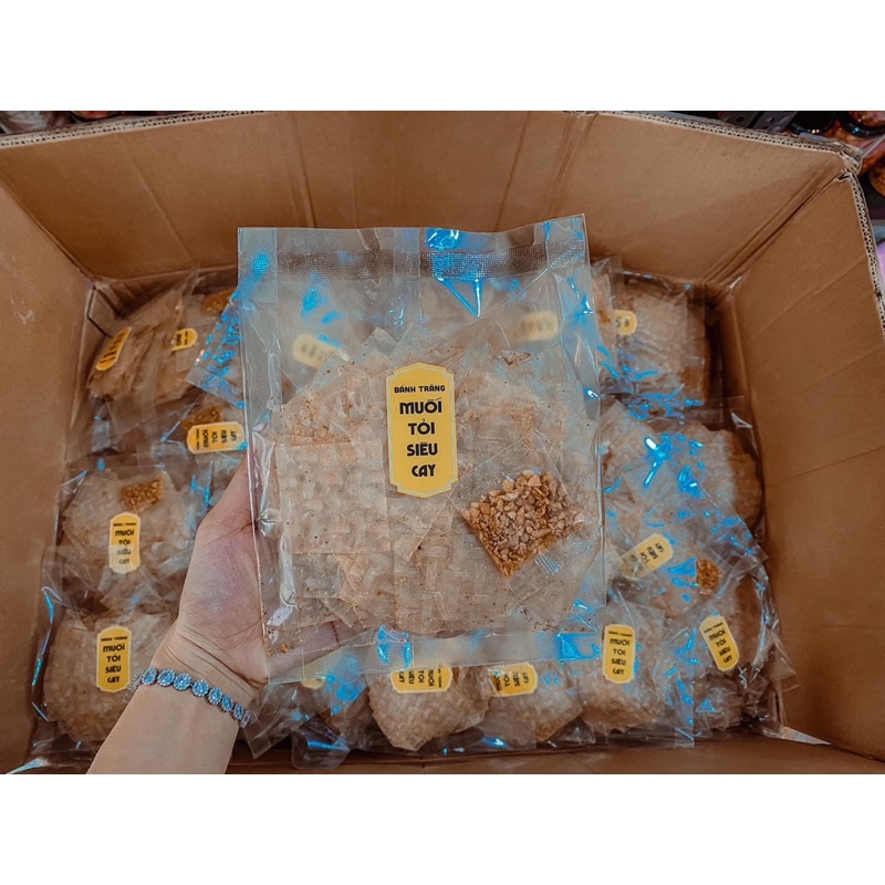 Bánh tráng muối tỏi phi thơm ngon cực siêu phẩm đặc sản Tây Ninh !