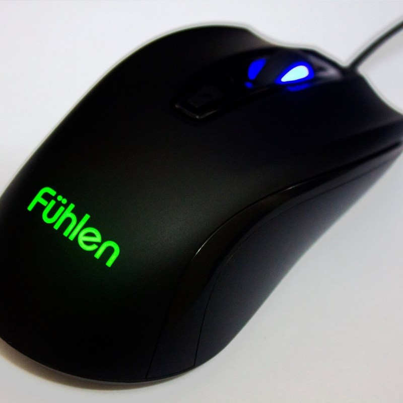 Chuột máy tính Fuhlen X102S có dây màu đen, LED 7 màu MODFL-X102S