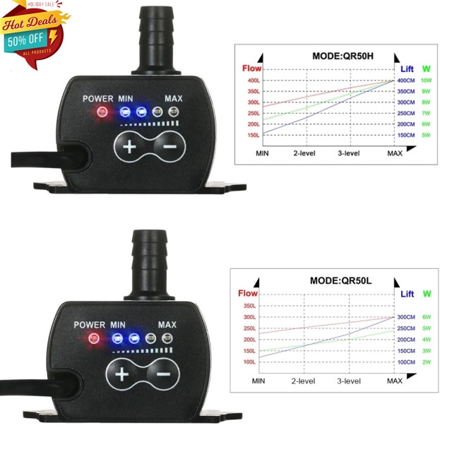 ⭐Ready Stock⭐Máy Bơm Nước Mini DC12V USB 5V 4 Chế Độ Không Chổi Than