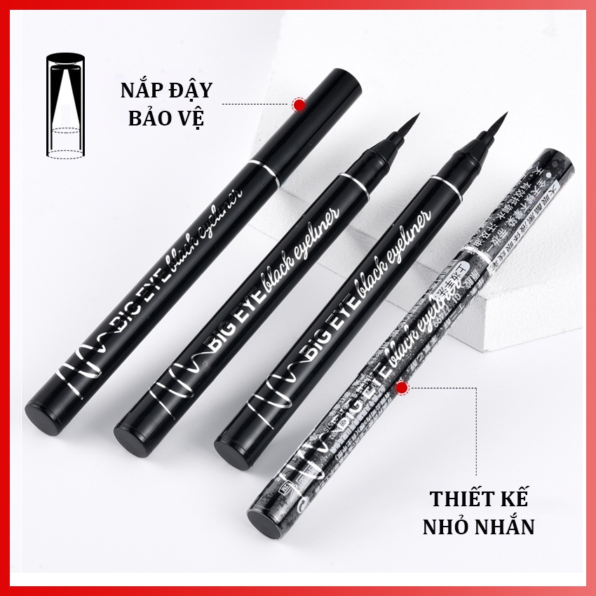 Bút Kẻ Viền Mắt Nước, Bút Kẻ Mắt Siêu Mảnh, Chống Trôi, Dễ Kẻ BIG EYE