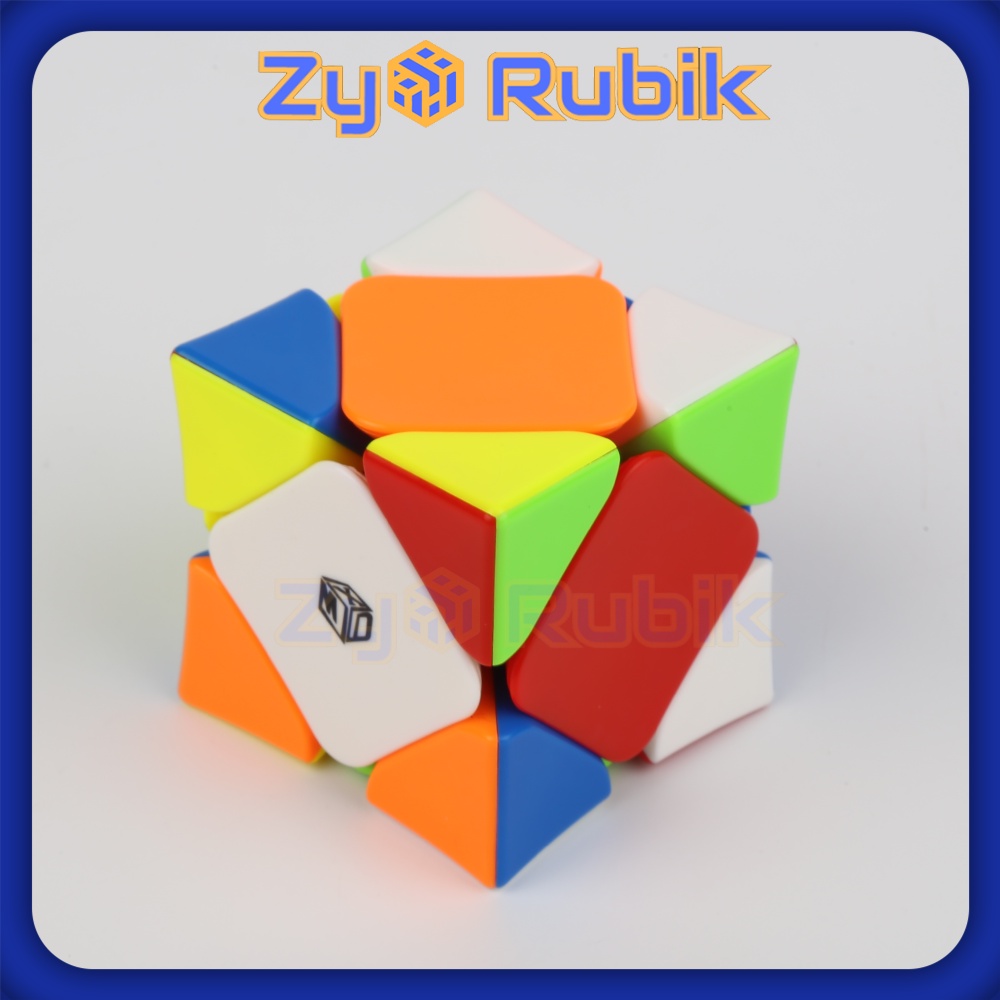 Rubik Biến Thể - Xman Skewb - Đồ Chơi Trí Tuệ - Qiyi Xman Skewb Wingy Stickerless Có Nam Châm - Zyo Rubik