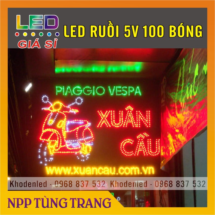 Cuộn led ruồi 5v chuyên dụng làm biển quảng cáo, trang trí