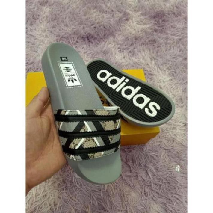 (Phun  Hộp  Thẻ - Dép  lê  adidas - dáng  thể thao Cao  Cấp