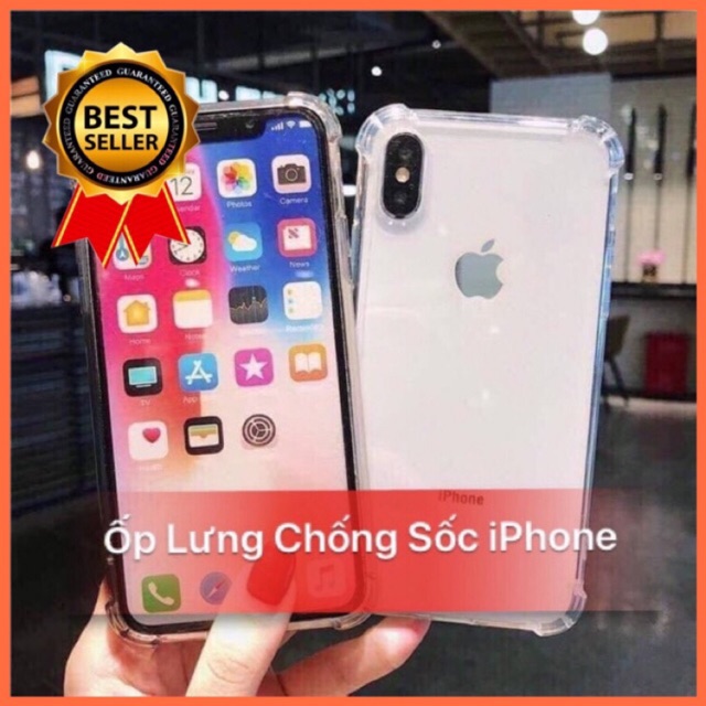 ỐP CHỐNG SỐC TRONG SUỐT SILICON -LOẠI CAO CẤP DÀNH CHO IPHONE - CHỐNG SỐC 4 CẠNH TỐT NHẤT