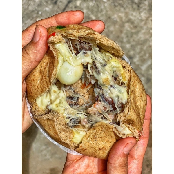 Bánh bao nguyên cám Truyền thống trứng cút phomai