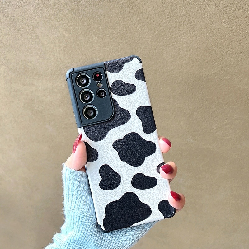 Dễ Thương Bao Da Điện Thoại Chống Sốc Họa Tiết Ngựa Vằn Cho samsung s21 s20 s10 s8 s9 plus ultra s20 fe note10 20 Ốp