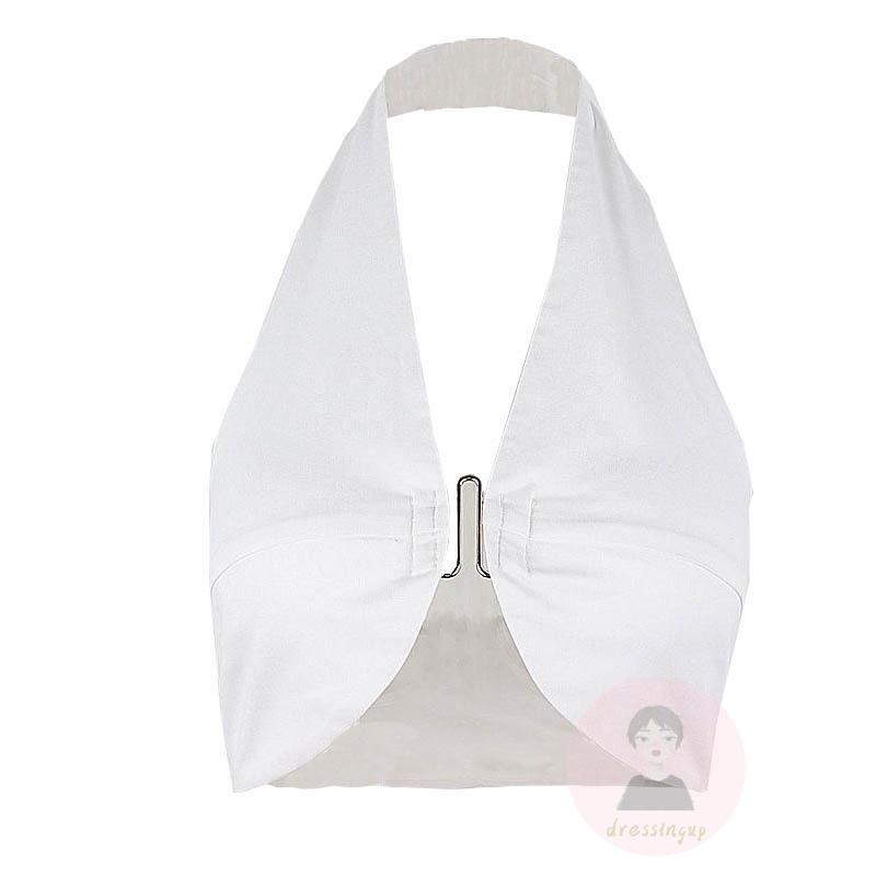 Áo Sát Nách Hở Lưng Màu Sắc Thời Trang Mùa Hè Cho Nữ