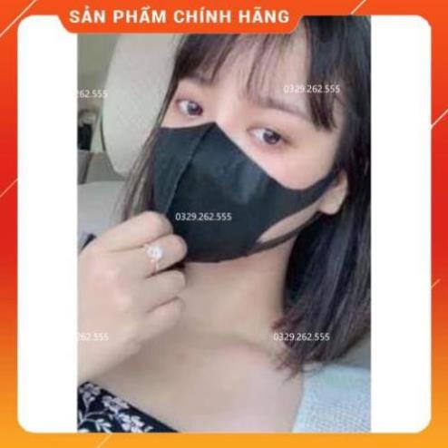 (3d Đen) Hộp khẩu trang 3d mask công nghệ Nhật màu Đen