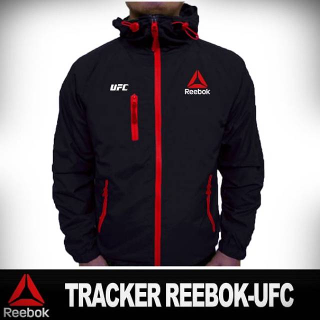 Áo Khoác Chống Gió Reebook Reebok Ufc Indonesia Màu Đen Size Lớn Xxl