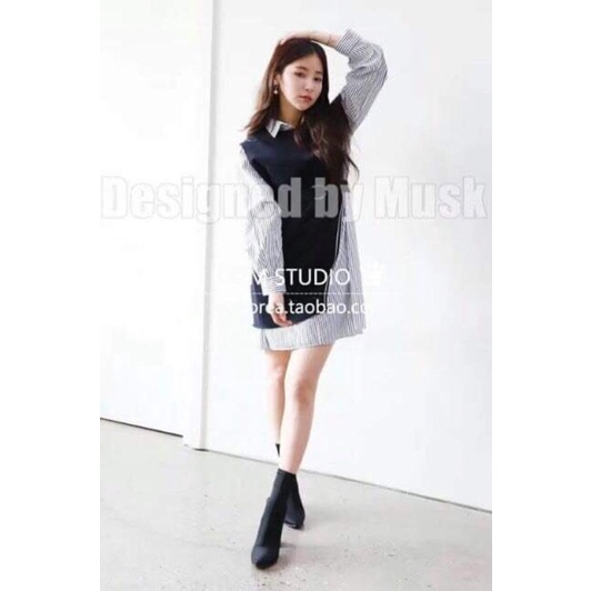 Sét váy sơ mi và áo