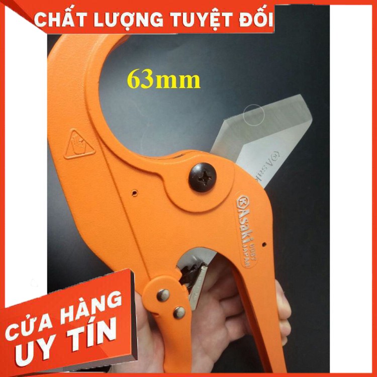 [ GIÁ RẺ NHẤT - HÀNG CHÍNH HÃNG ] Kéo cắt ống nhựa PVC, PPR, PE đa dạng, hạng nặng Asaki 35mm, 42mm, 63mm(CHO KHÁCH XEM 