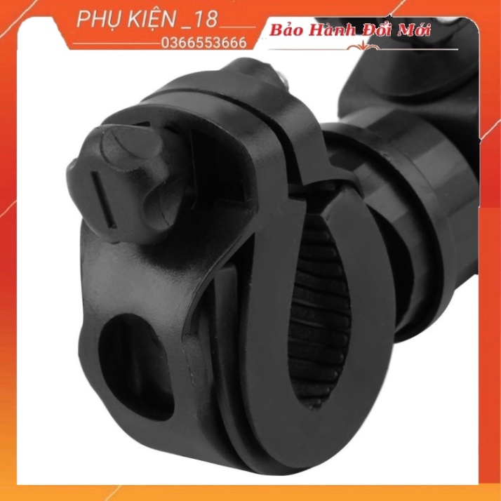 Kẹp đỡ đèn pin xe đạp xoay được 360 độ
