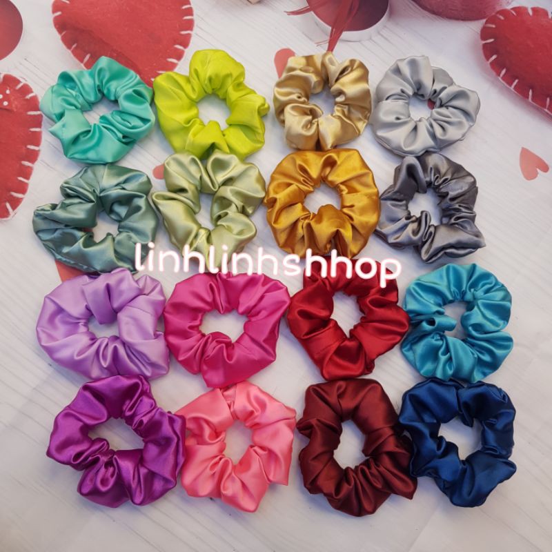 [ MUA LẺ GIÁ SỈ ] DÂY SCRUNCHIES PHI BÓNG SIÊU ĐẸP