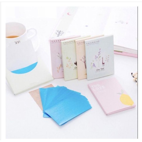 Set 50 tờ giấy thấm dầu nhỏ gọn cho bạn gái | BigBuy360 - bigbuy360.vn