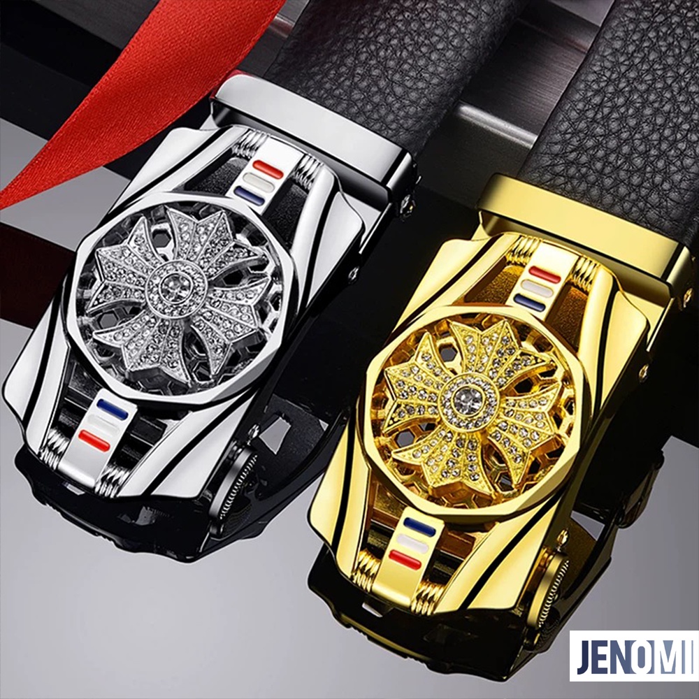 Thắt Lưng Da Nam Cao Cấp Mặt Đá Xoay Khóa tự động - Dây Lưng Da Nam Cá Tính TL04