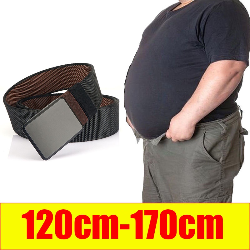 Thắt Lưng Vải canvas Bện Sợi Nilon Cỡ Lớn Cá Tính Cho Nam