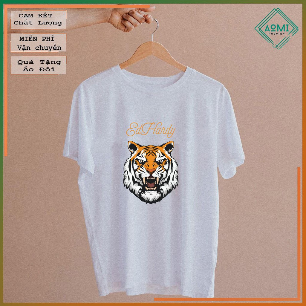 ÁO THUN AOMIVN Ed Hardy Tiger-01TS0_060TAY LỠ CÁ TÍNH PHÔNG IN PHONG CÁCH HÀN QUỐC AOMI DU LỊCH