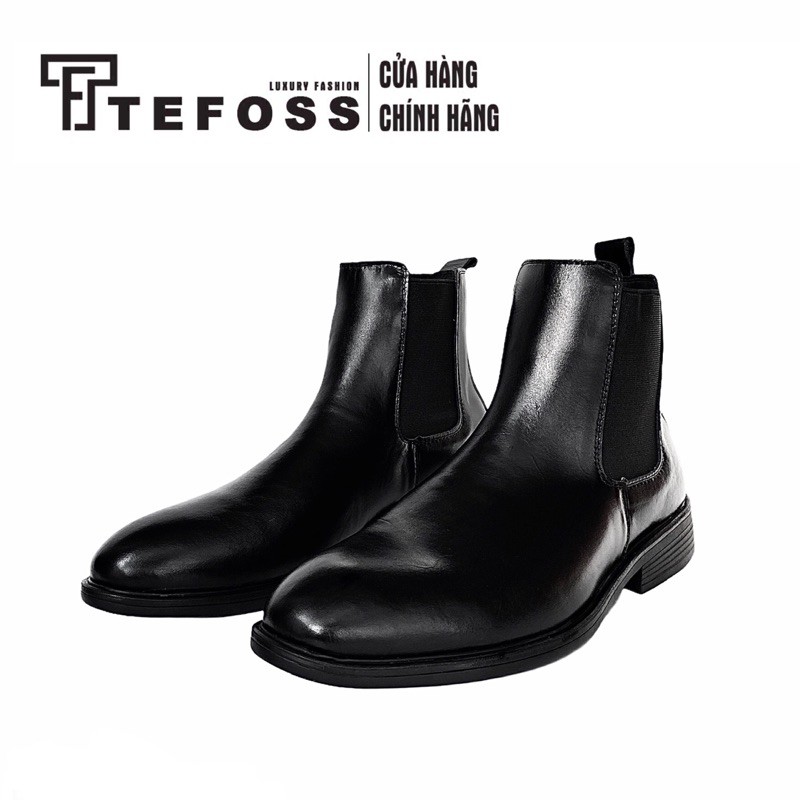 [Mã LTP50 giảm 50K đơn 150K] Giày nam chelsea boot cao cổ da bò thật TEFOSS HN601 da nappa s38-44-mũi tròn | BigBuy360 - bigbuy360.vn