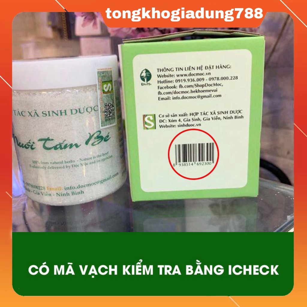 Muối tắm bé Độc Mộc 400G Muối Tắm  Bé Sinh Dược , TẮM RÔM SẨY, CỨT TRÂU, HĂM DA, MỒ HÔI TRỘM