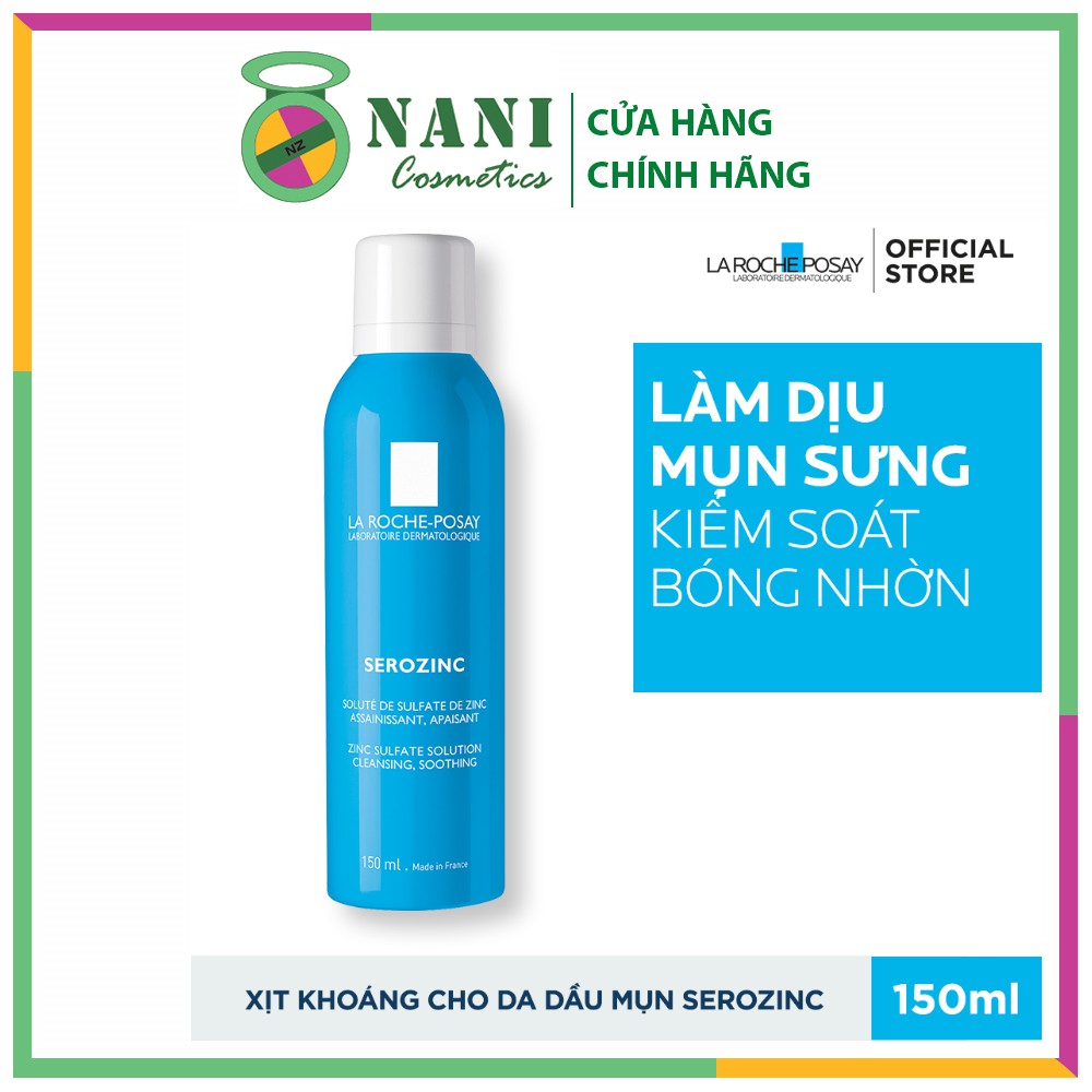 Xịt Khoáng La Roche-Posay Làm Sạch & Dịu Da Dầu Mụn 150ml