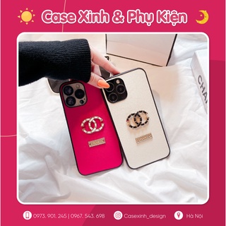 Ốp lưng IPhone Case Xinh Chancel Hồng/ Trắng cực sang bảo vệ máy 7P.8P.X.XsMax.11.11Promax.12Promax.13.13Promax