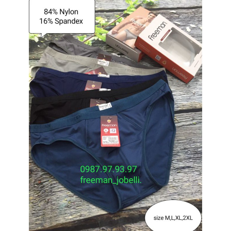 Quần lót Freeman 6042thun lạnh 84% nylon -16%spandex