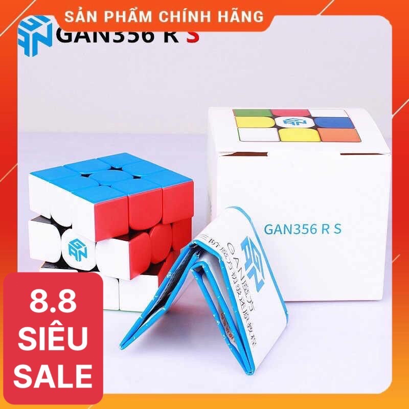 Rubik 3x3 Gan 356 RS Stickerless❤️FREESHIP❤️Rubik Gan chính hãng nhập khẩu