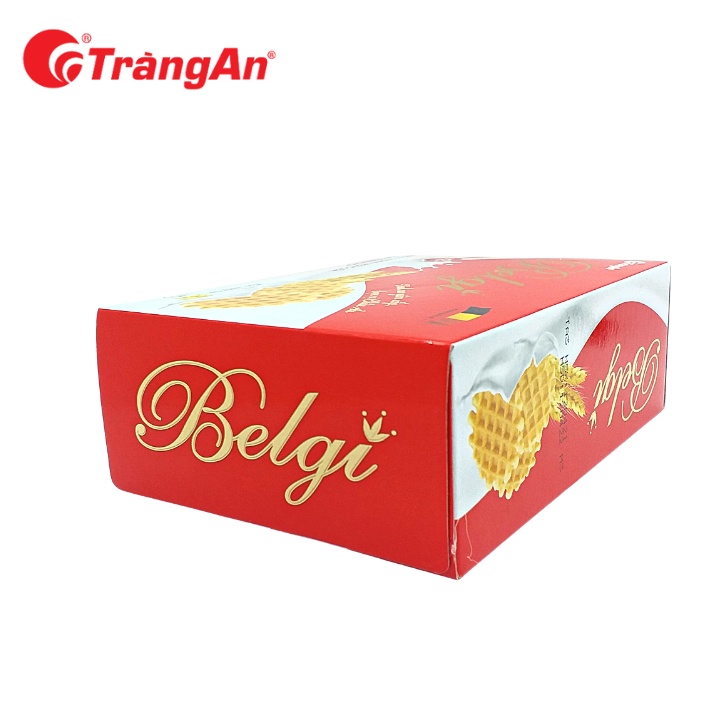 [Nhỏ gọn] Hộp bánh Belgi trứng sữa 76g, thương hiệu Tràng An, hạn sử dụng 12 tháng, date luôn mới, thích hợp bày lễ