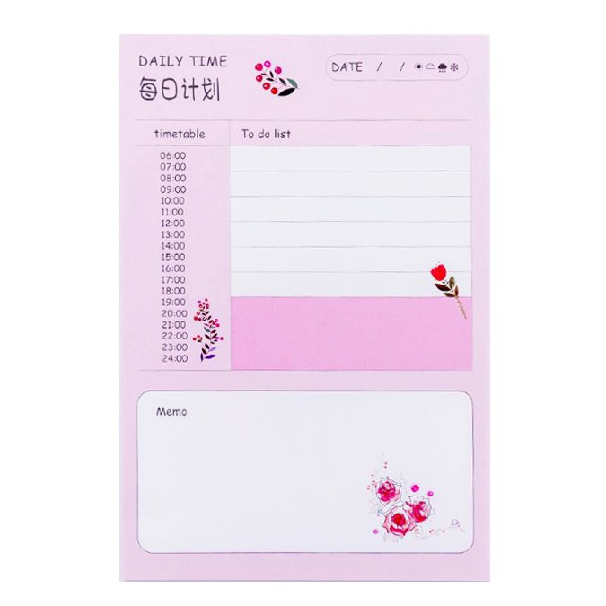 Tập Kế Hoạch Và Ghi Chú Ngày Và Tuần Daily &amp; Weekly Time A846
