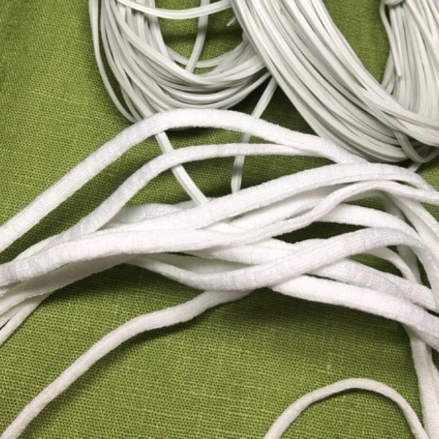 1 KG DÂY THUN TRẮNG, ĐEN 5mm