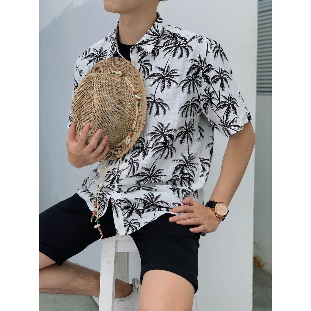 Áo sơ mi nam 360 BOUTIQUE ngắn tay họa tiết - SHNTK218-6 | BigBuy360 - bigbuy360.vn