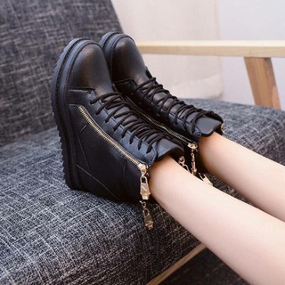 Giầy Boot Nữ Đế Độn