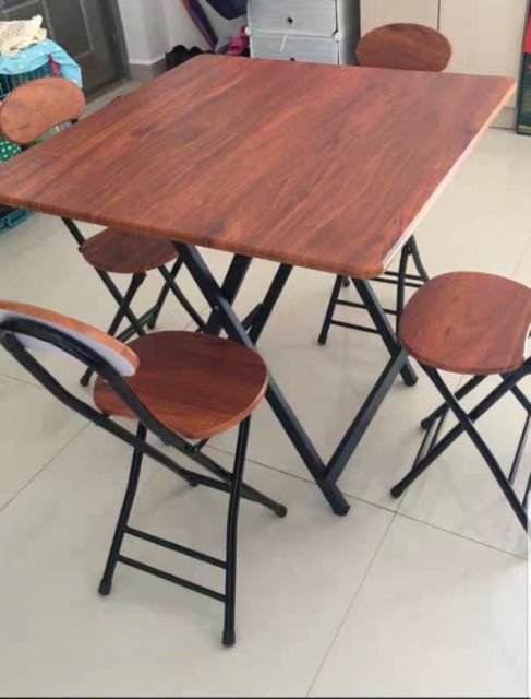 BỘ BÀN 6 GHẾ GẬP ĐA NĂNG | BigBuy360 - bigbuy360.vn