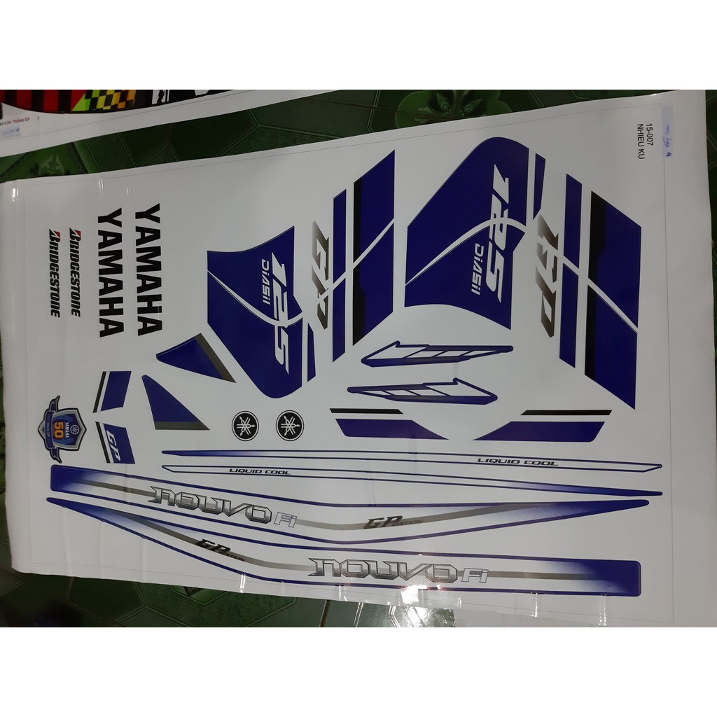 Tem rời nouvo 5 xanh trắng gp