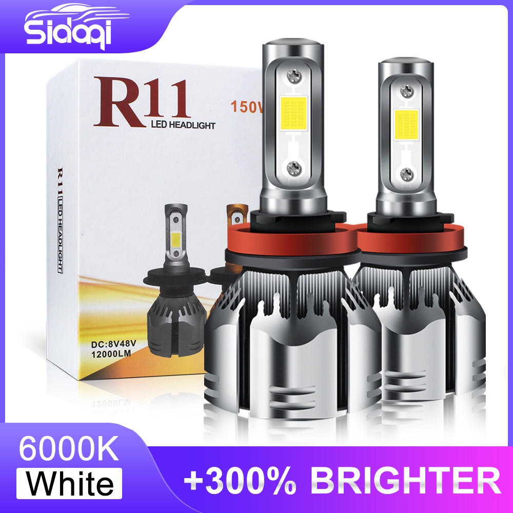 Đèn Pha led h4 h7 R11 h11 Ánh Sáng Trắng Chuyên Dụng Cho Xe Hơi