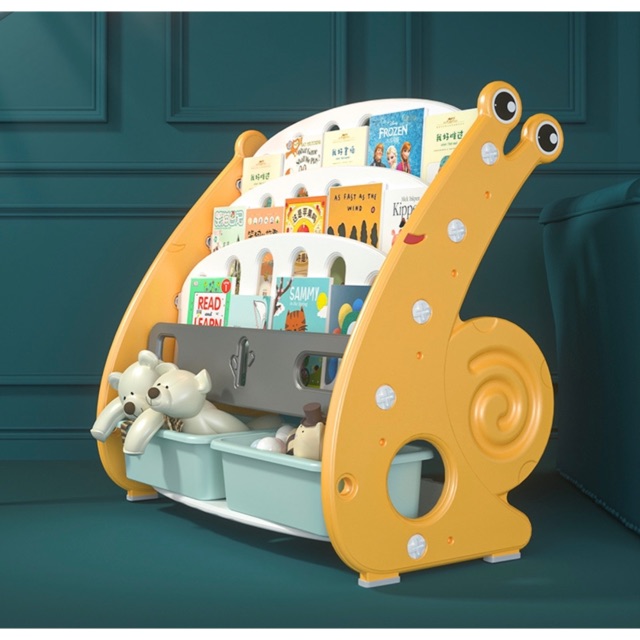Giá sách mini cho bé hình ốc sên (sẵn hồng)- JamesBond Kids | BigBuy360 - bigbuy360.vn