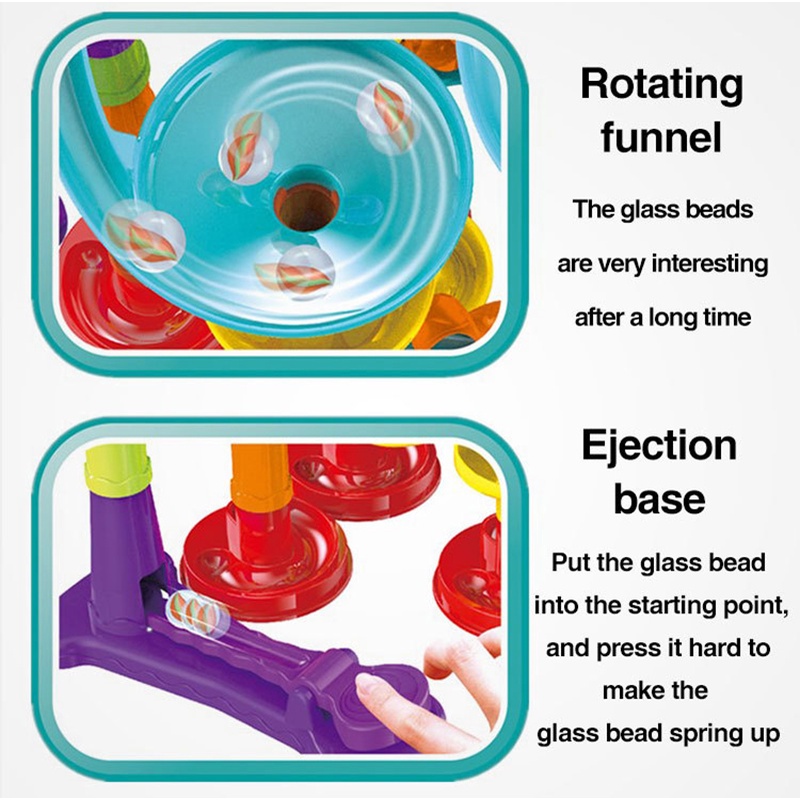 Bộ đồ chơi lắp ráp đường đua mê cung viên bi 113 / 93 / 50 / 45 mảnh cho bé