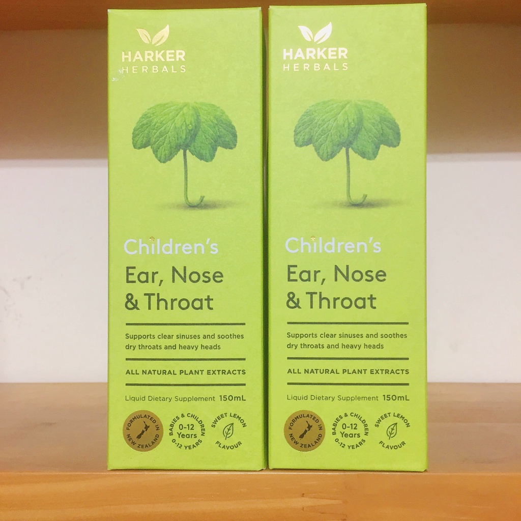 Siro tai mũi họng Harker Herbals xanh Ear Nose &amp; Throat - New Zealand cho bé từ 0 - 12 tuổi [BAY AIR]
