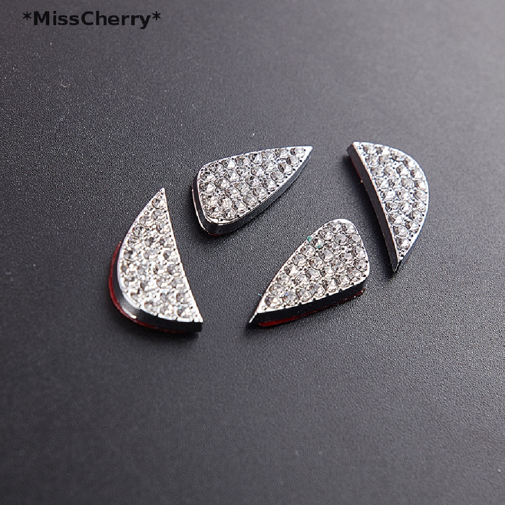 Miếng dán logo đính kim cương nhân tạo trang trí vô lăng xe hơi Hyundai i10 i20