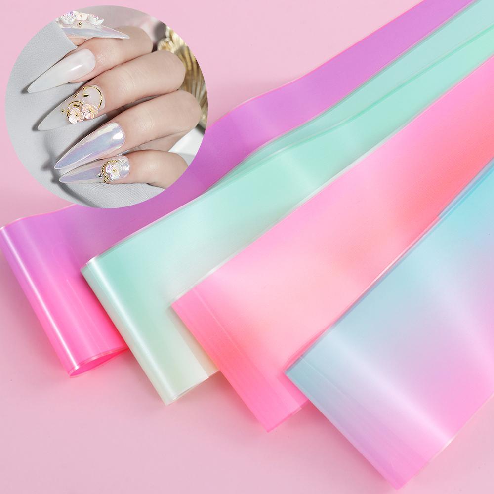Set Sticker Màu Sắc Cầu Vồng Neon Dán Móng Nghệ Thuật